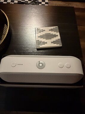 Beats by Dre Portable Speaker in White and Silver
